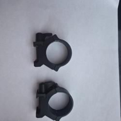 Fixation pour lunette diam&egrave;tre 30 mm hauteur 10min