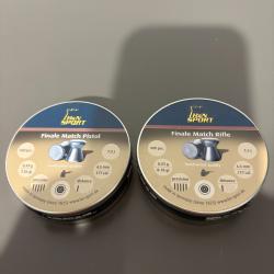 lot de 2 boites de plomb H&N finale match pistol