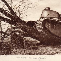 Carte postale char d'assaut Premi&egrave;re Guerre Mondiale -N&deg;8508