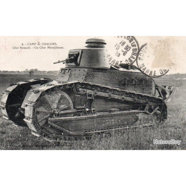 Carte postale Char Renault - Un Char Mitrailleuse -N�8509