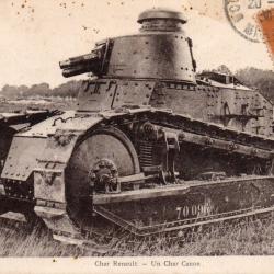 Carte Postale Char Renault - Un Char Canon -N&deg;8510