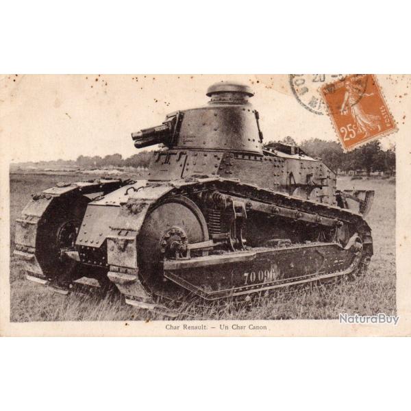 Carte Postale Char Renault - Un Char Canon -N�8510