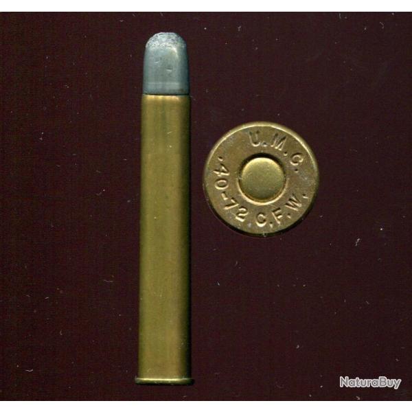 .40-72 WCF Winchester - marquage : U.M.C. .40-72 C.F.W. - balle cuivre �tam� pointe plomb arrondie