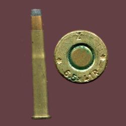 6.5 x 41 R - marquage : Z * 6.5x41R * - RARE version europ&eacute;enne de la cartouche US 25-20 Single shot