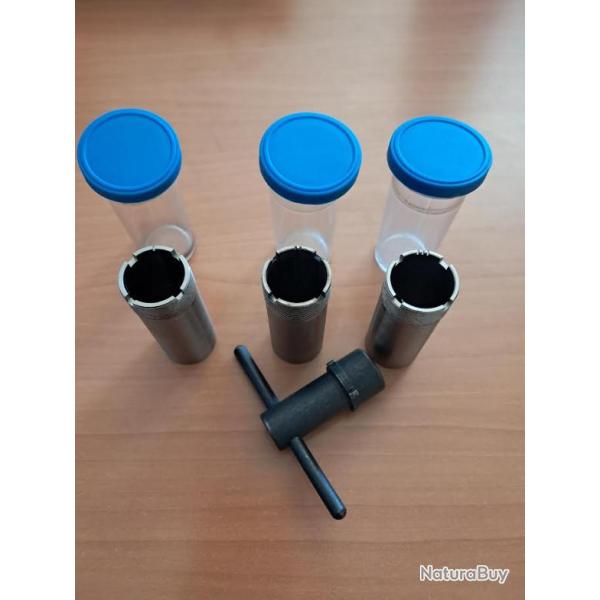 3 chokes plus cl� pour fusil Stoeger M3000