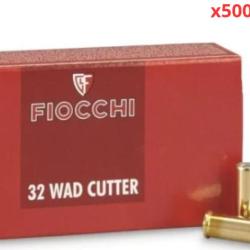 MUNITIONS FIOCCHI CALIBRE 32 S&W LONG LWC 100gr - 6.5g x500 