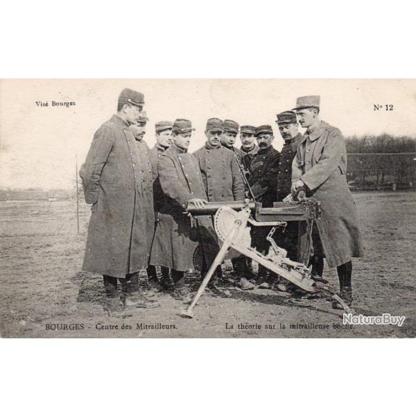 Carte Postale Ancienne - Bourges Centre des Mitrailleurs -N�8513
