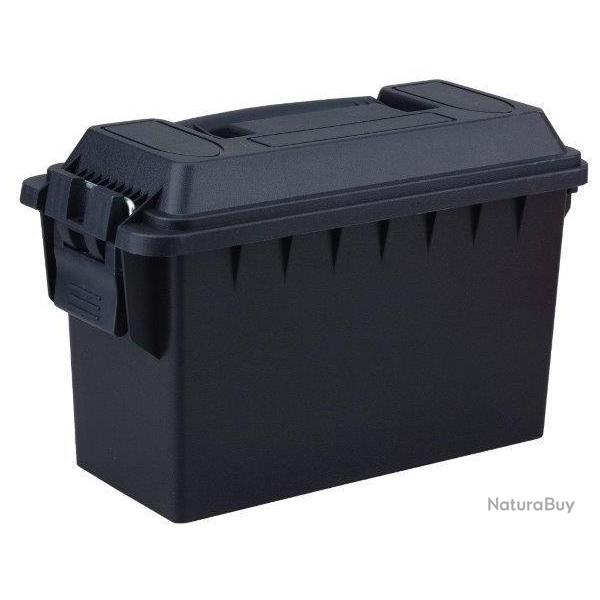 CAISSE A MUNITIONS POLYMERE NOIRE CAL.30 24.5X10.8X14.5CM