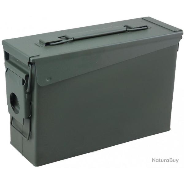 CAISSE A MUNITIONS METAL CAL.30 27X13X18 CM OLIVE