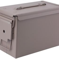CAISSE MUNITIONS METAL CAL.50 - 33X18X23 CM TAN