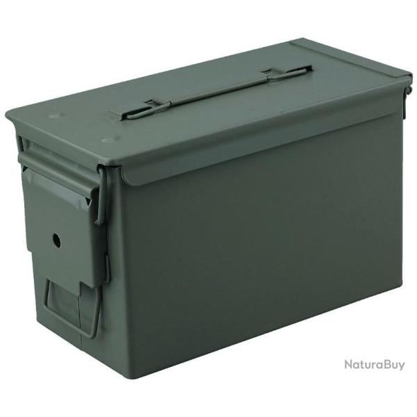 CAISSE MUNITIONS METAL CAL.50 - 33X18X23 CM OLIVE