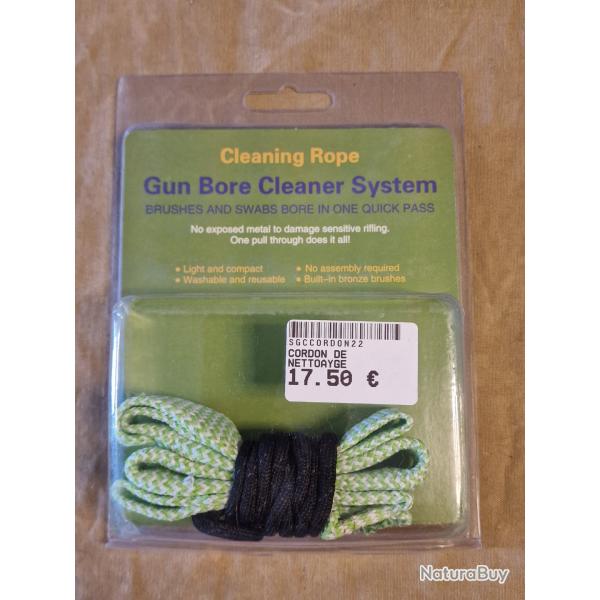 Cordon Bore Snake qualit� professionnelle pour calibres .22 .222 .223 HILMAR SUPER DESTOCK !!!