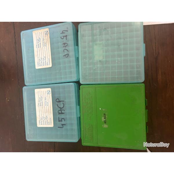 Bo�tes plastiques munitions 45 acp