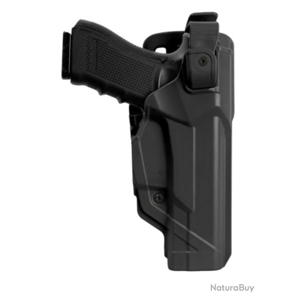Holster droitier Duty Fast Action DFA804 noir pour GLOCK 17/18