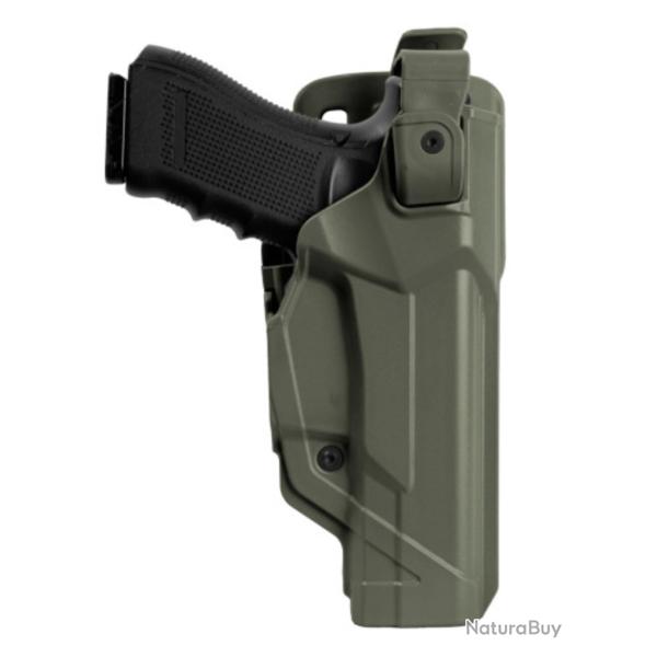 Holster droitier Duty Fast Action DFA804 Vert pour GLOCK 17/18