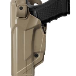 Holster Gaucher  Duty Fast Action DFA804 Tan pour GLOCK 17/18
