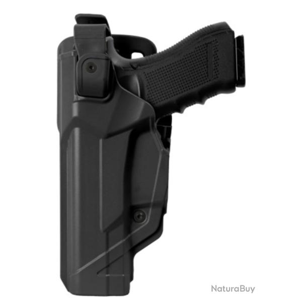 Holster Gaucher  Duty Fast Action DFA804 noir pour GLOCK 17/18