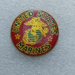 PINS US UNITED STATES MARINE CORPS FOND ROUGE ET JAUNE