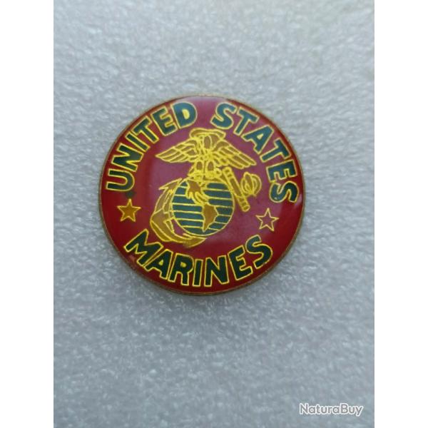 PINS US UNITED STATES MARINE CORPS FOND ROUGE ET JAUNE