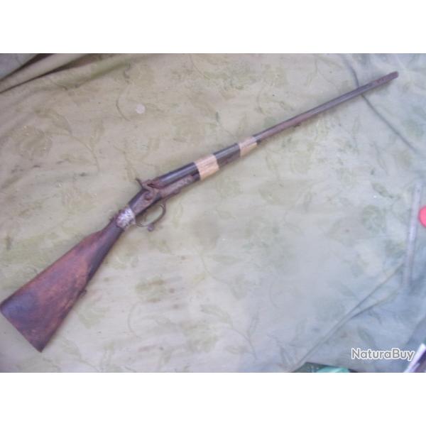 fusil � percussion centrale ouverture sous la culasse