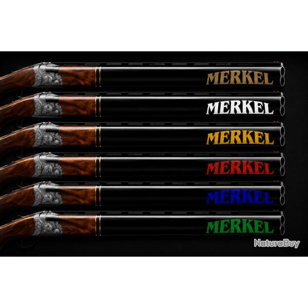 2 Stickers autocollants PREMIUM Canon MERKEL Exp�dition sous 24H GARANTIE.