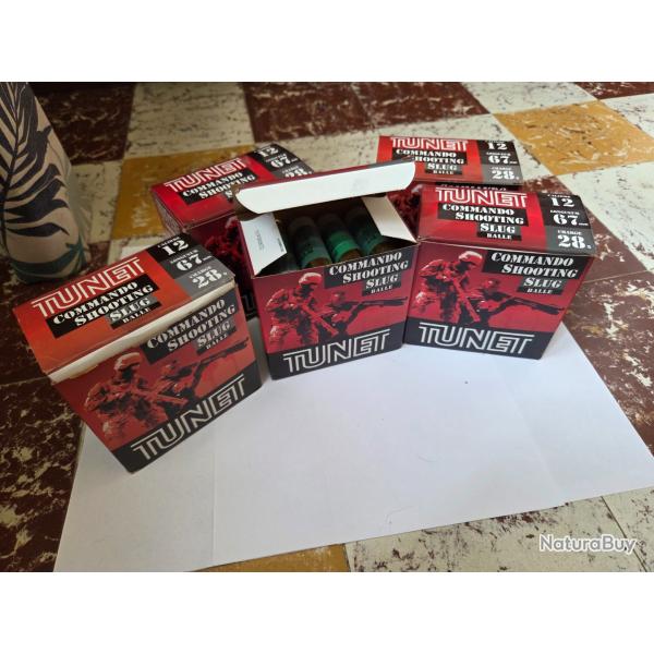 Vends 5 boites de 25 slug Tunet Commando shooting en lot ou � l'unit�