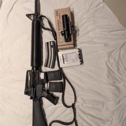 AR15 5.56/223rem pack complet 2 cat&eacute;gories TAR vis&eacute;e ouverte et lunette