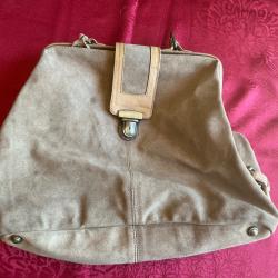 Sacoche en cuir de vachette style western