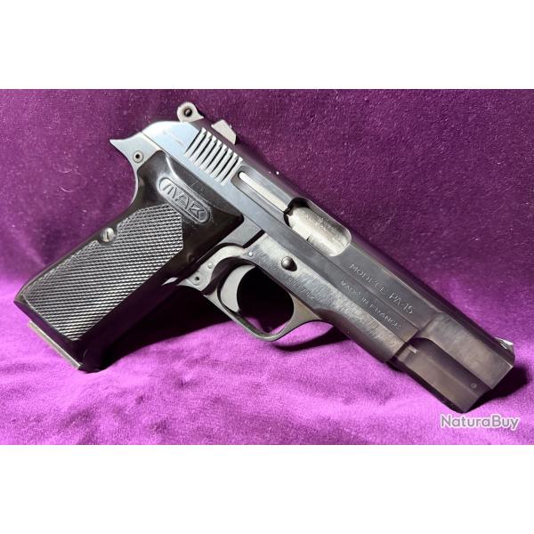 Pistolet MAB PA-15, calibre 9x19, monomatricule,  FRANCE, Cat�gorie B.