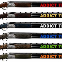 2 Stickers autocollants PREMIUM Canon ADDICT TRAP Exp&eacute;dition sous 24H GARANTIE.