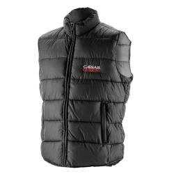 Doudoune noire sans manches Caesar Guerini matelass&eacute; - Body Warmer