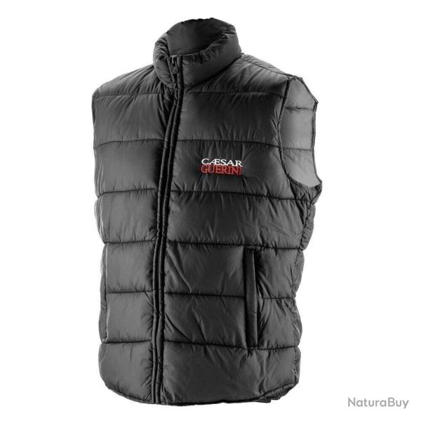 Doudoune noire sans manches Caesar Guerini matelass� - Body Warmer