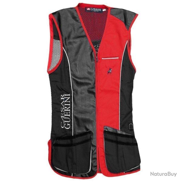 Gilet de tir rouge Caesar Gu�rini Taille S � 6 XL Taille M Droitier