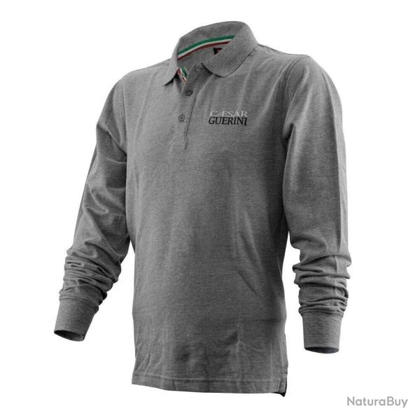 Polo Guerini Manches longues gris - Manches Longues T. M