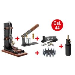 Kit BP Maker Cal 44 et 36: Presse pour barrillet + support + poire + kit cartouches papier + amorceu