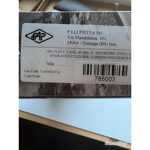 pietta 1851 navy yank cal 44