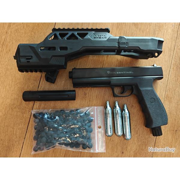 Vesta SENTINEL cal.50 + silencieux + kit crosse VESTA SPEAR