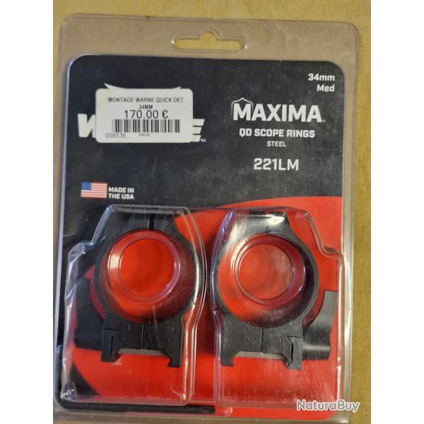 Colliers WARNE Maxima 221LM 34mm medium HILMAR SUPER DESTOCK !!!