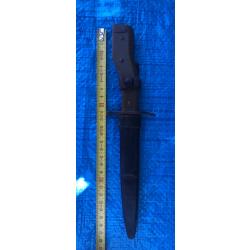 Couteau ba&iuml;onnette Demag fourreau cuir probable officier
