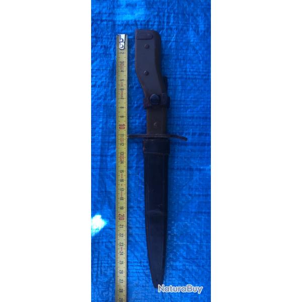 Couteau ba�onnette Demag fourreau cuir probable officier