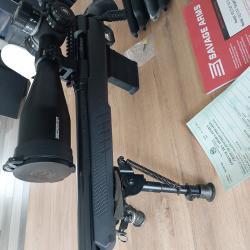 Carabine savage 110 tactical gaucher+lunette discovery PRS genII 5x25ffp mrad