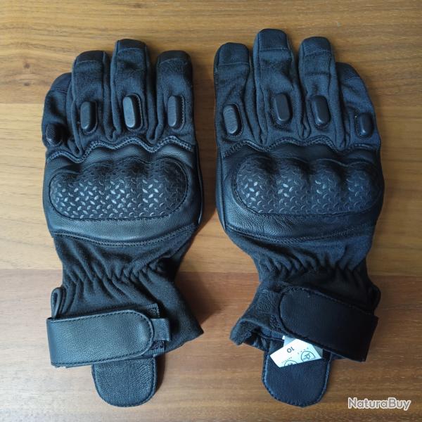 Gants Combat Eska Militaire Tactiques Arm�e Fran�aise Noir 10 L Large Protection