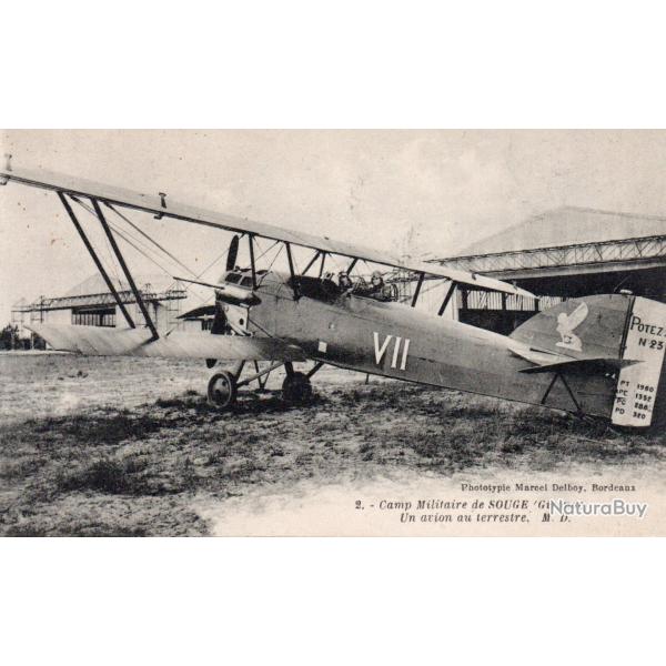 Carte Postale Avion Militaire Camp de Souge - N�8515