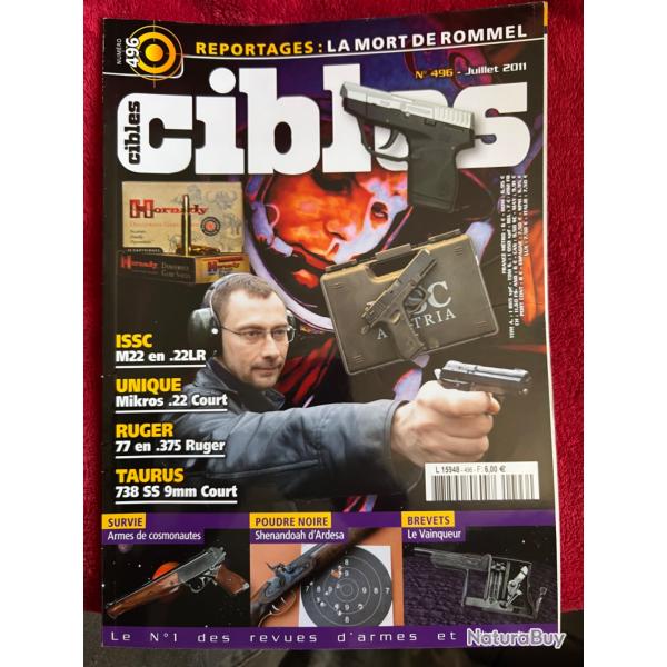 Ruger 77 en 375 Ruger, Taurus 738 SS... revue TIR CIBLES no 496 juillet 2011