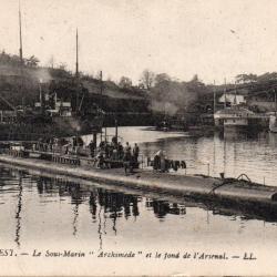 Carte Postale Sous-Marin Archim&egrave;de &agrave; Brest - N&deg;8517