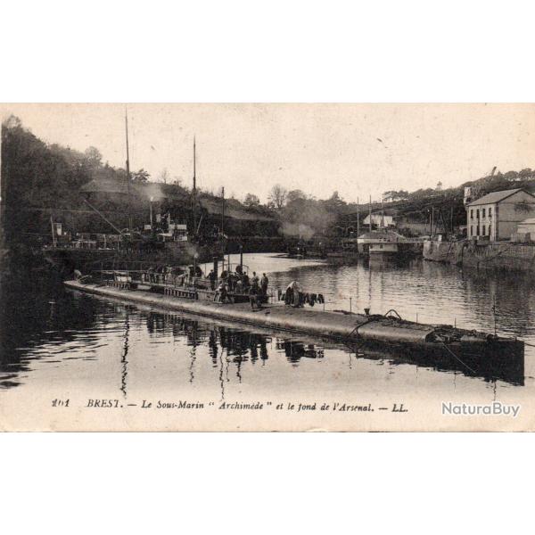 Carte Postale Sous-Marin Archim�de � Brest - N�8517