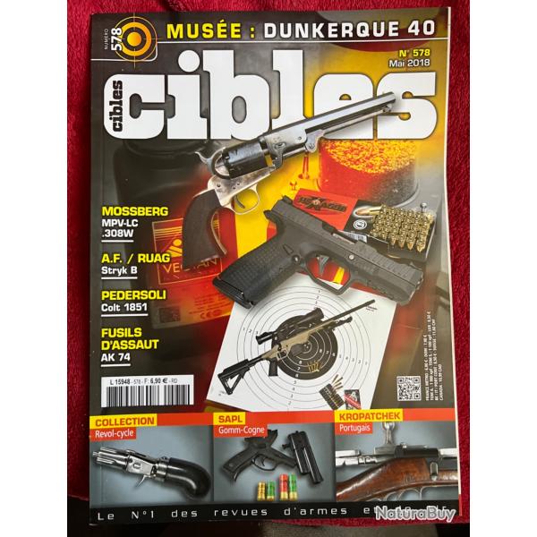 Kalachnikov AK 74, Mossberg,... revue TIR CIBLES no 578 mai 2018