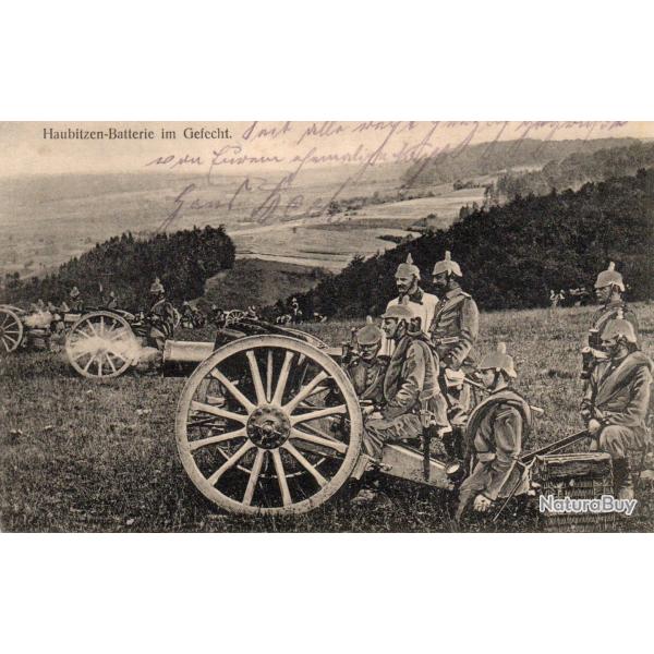 Carte postale de la Premi�re Guerre mondiale, artillerie allemande - N�8522