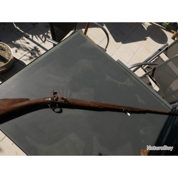 Fusil de chasse � silex � restaurer