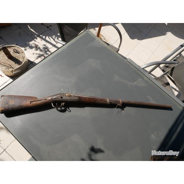 Fusil 1777 � restaurer, Manu Imp de St Etienne (canon et bois raccourci)